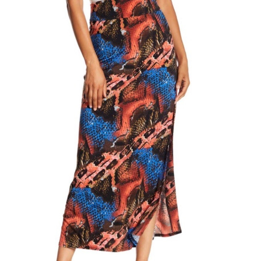 Vertigo Nordstrom snakeskin Maxi skirt XL